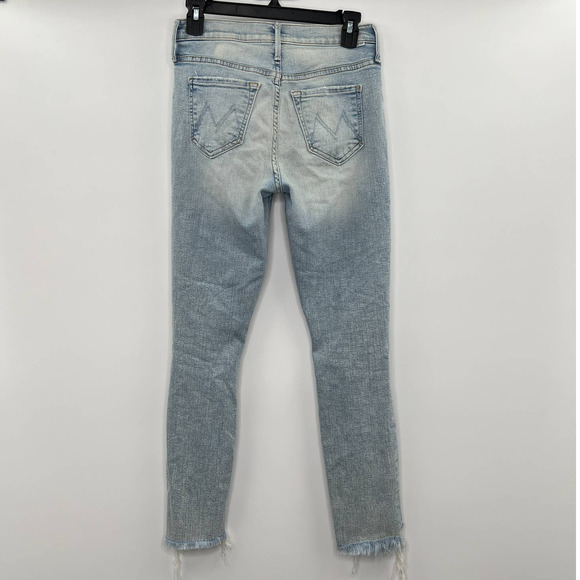 Mother Ankle Step Fray Rolling in the Bushes Distressed Jeans 25 - Picture 5 of 6